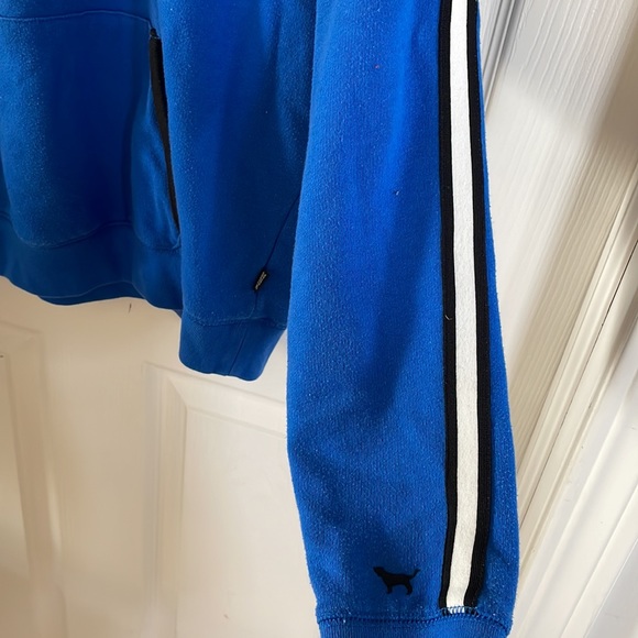 PINK Victoria’s Secret blue cowl neck zip up size small - Picture 9 of 14